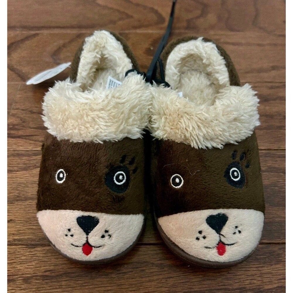 Wonder Nation Kids New with Tags Size 7/8 Puppy Dog Slippers